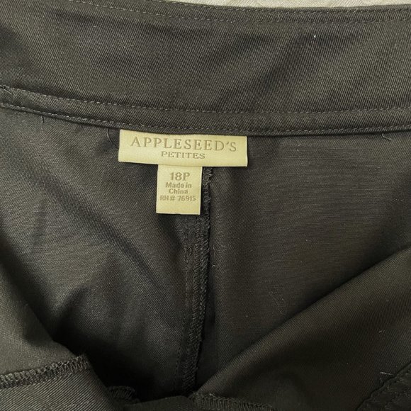 Appleseed's Black Cotton Chambray Skirt, 18P - Picture 6 of 9